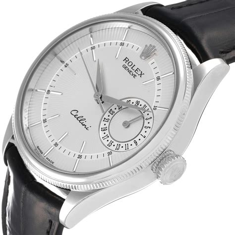 rolex cellini date 18k white gold|rolex cellini 18k gold watch.